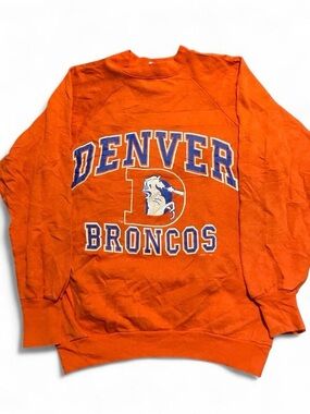Vintage 90s Denver Broncos Crewneck Logo 7 Classic D Horse Graphic Small/XS Fit